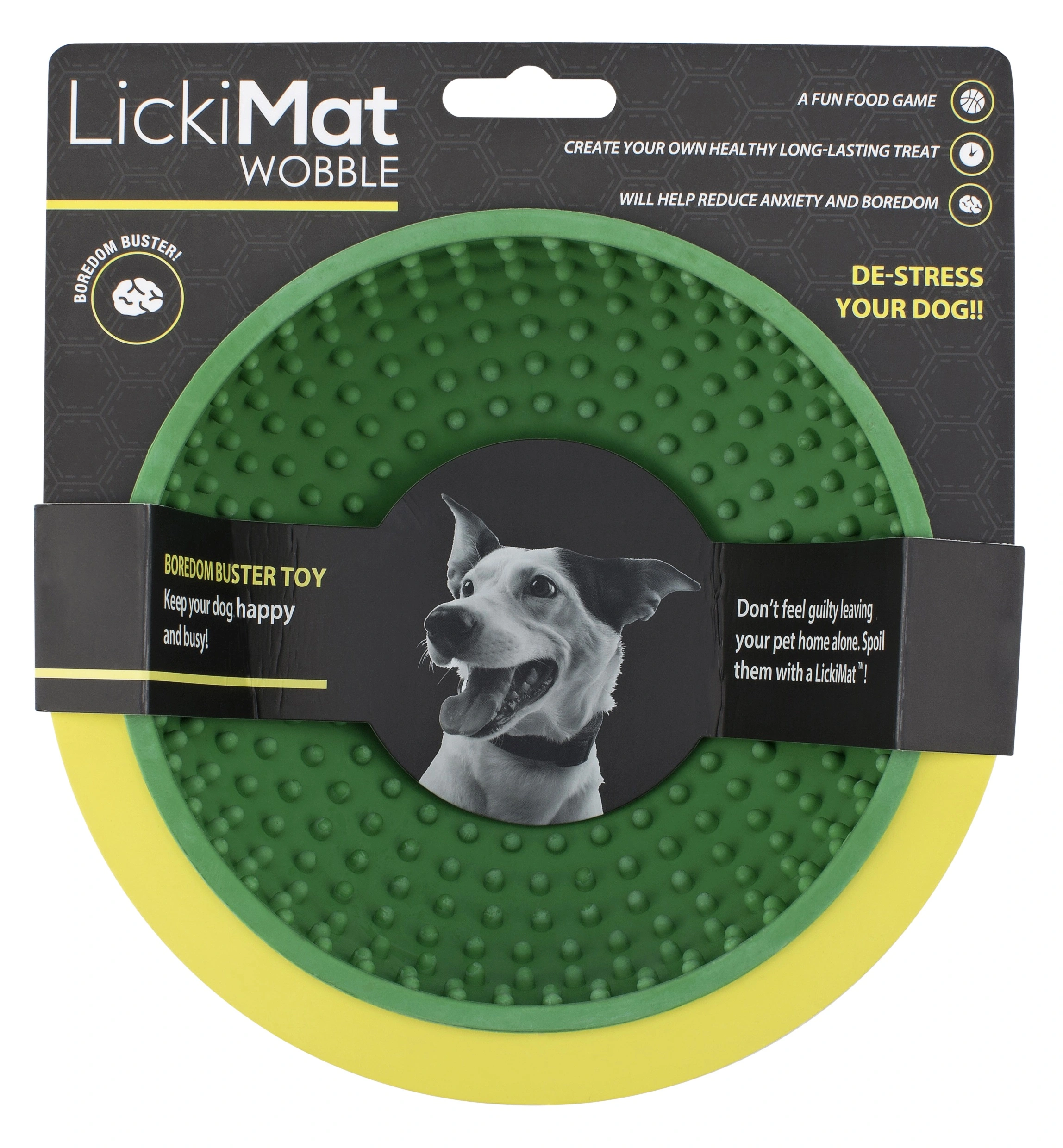 LickiMat Wobble Grøn Ø 18 x 8 cm - aktiveringsskål til hunde